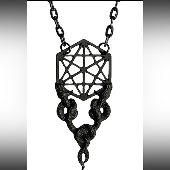 Restyle Jewelry - Restyle Black Serpent Necklace and Matching Earrings Set
